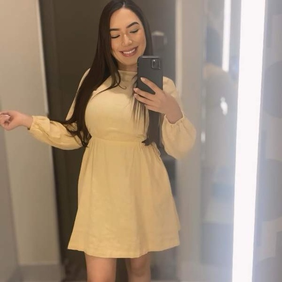 Women's Balloon Long Sleeve Mini A-Line Dress - Universal Thread™ - Picture 6 of 6